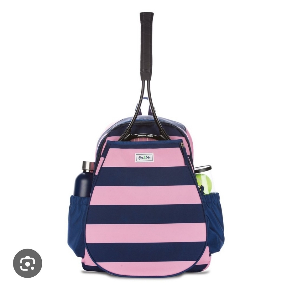 Ame&Lulu Stylish Pink and Navy  Tennis Backpack